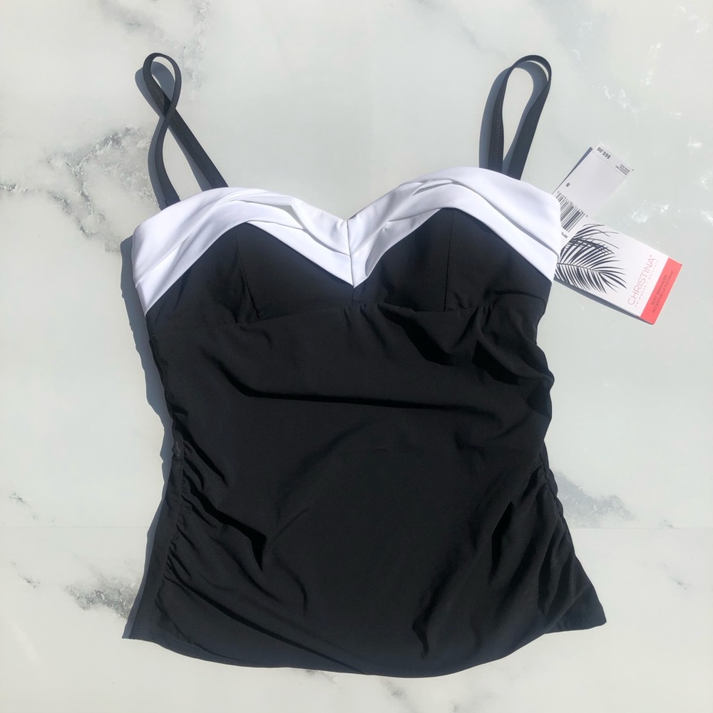 Christina swimwear bust enhancer top s 8 & 16 NWT